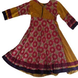 Authentic  Anarkali Kurta --  Indian Dress XXL but Fits Large 12-14  NEW  NWOT